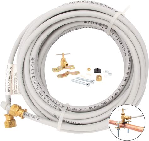 ice maker compression fitting|install ice maker supply line.